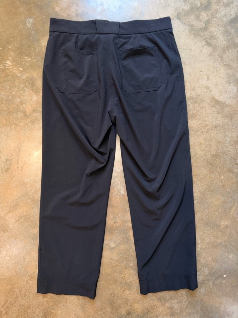 Athleta Black Stretch Travel Pants Straight Leg Ankle Size 6 NWT - Picture 2 of 10